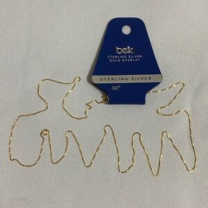30" BELK Sterling Silver Gold Overlay Sophisticated Chain Necklace